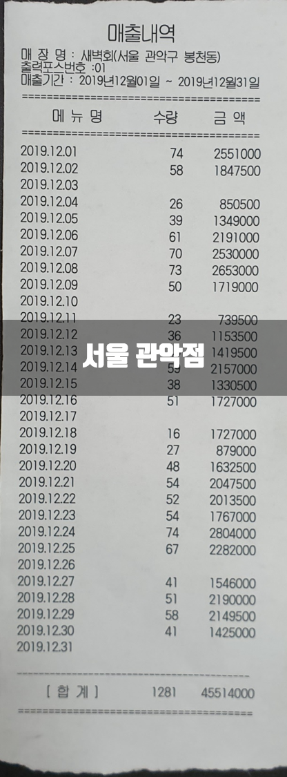 새벽회 서울본점